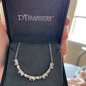 Sapphire sterling silver bracelet